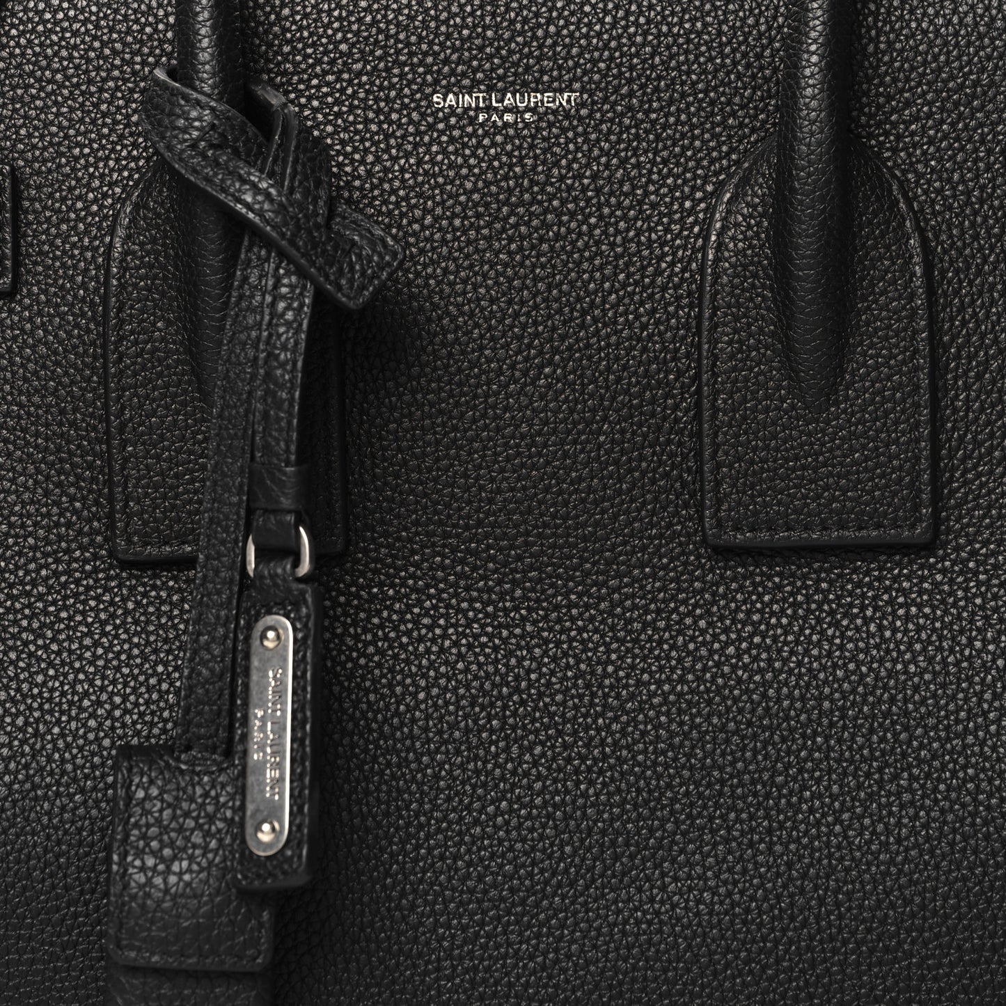 Grained Calfskin Small Supple Sac De Jour Black