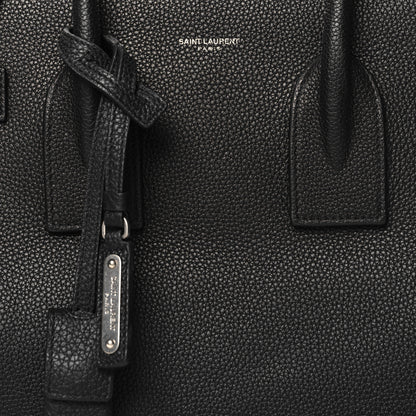 Saint Laurent Grained Calfskin Small Supple Sac De Jour Black 8 of 10