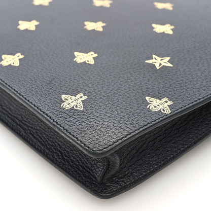 Gucci Grained Calfskin Bee Star Messenger Black 9 of 9