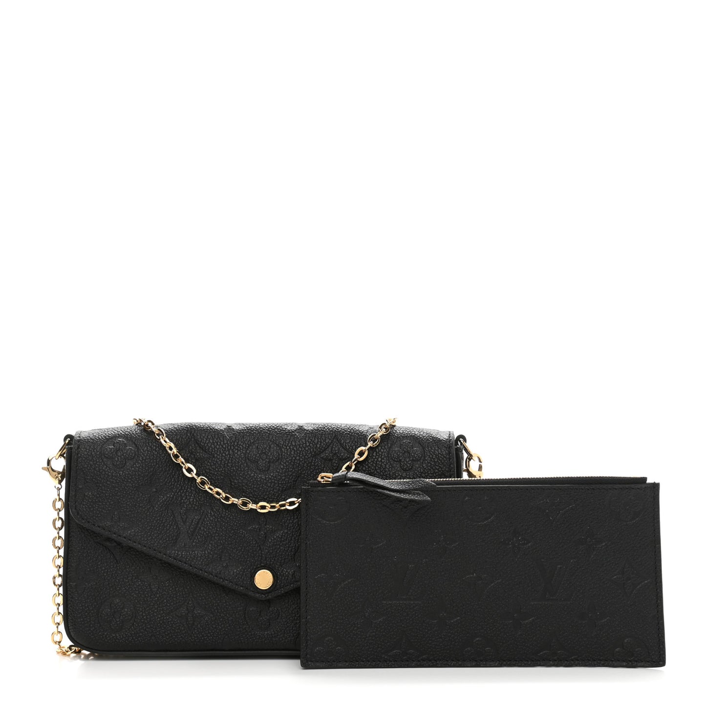 Empreinte Pochette Felicie Chain Wallet Black