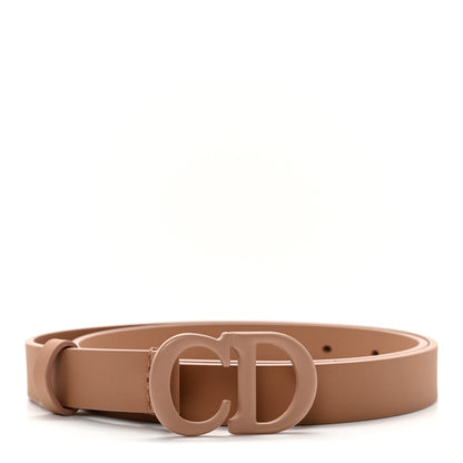 Christian Dior Ultra Matte Calfskin Saddle Belt 75 Rose Des Vents 1 of 6