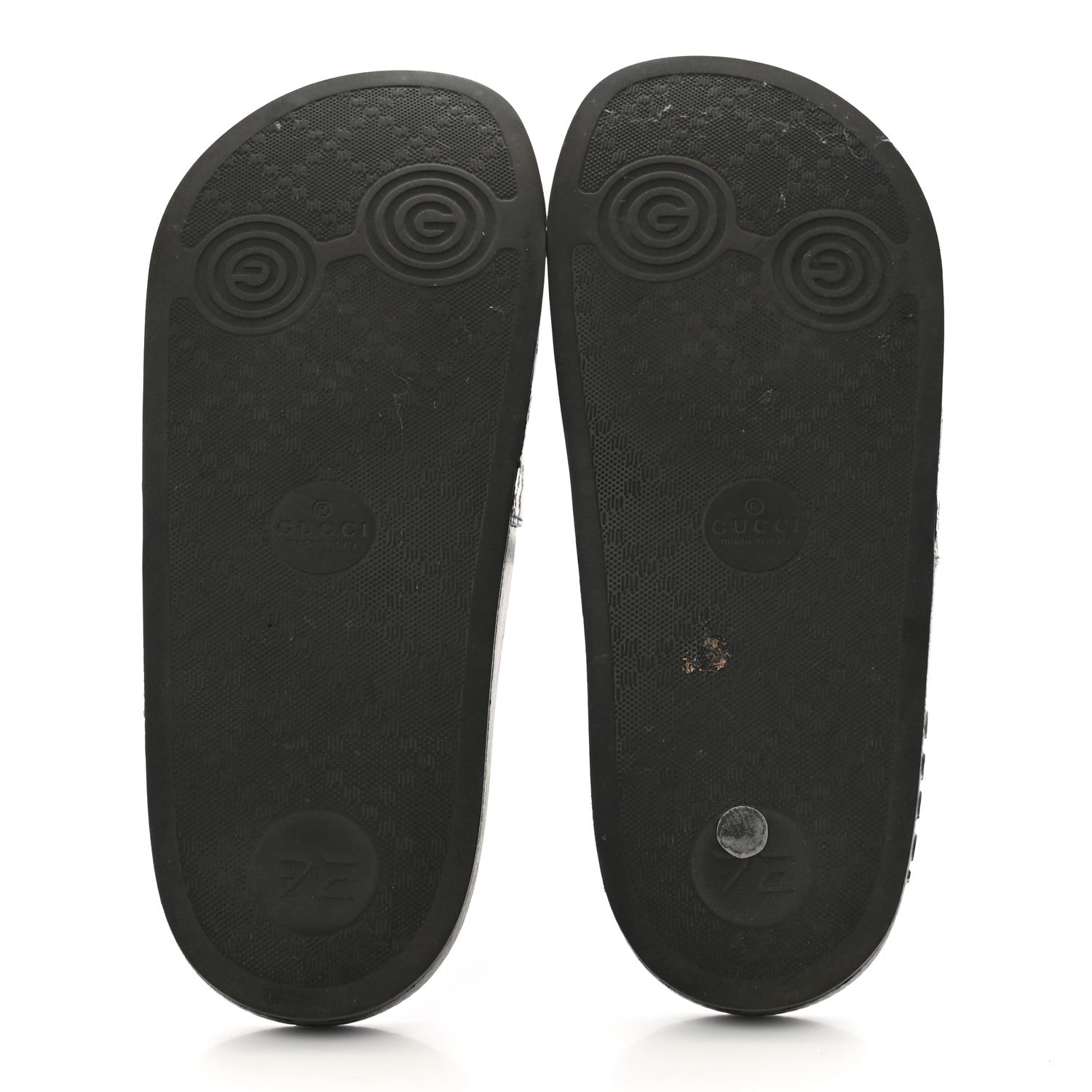 Gucci Microguccissima Slide Sandals 36 Black 6 of 10