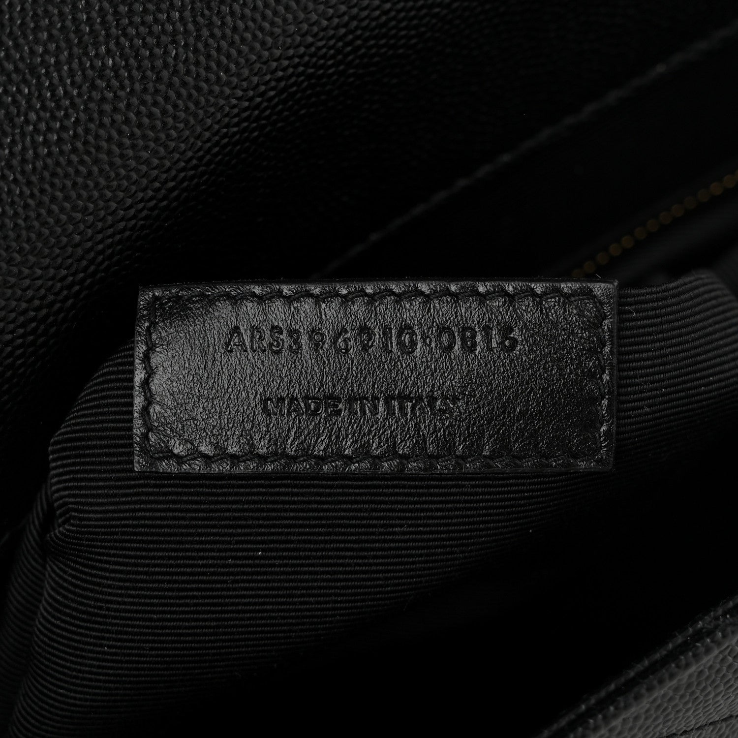 Saint Laurent Grain De Poudre Matelasse Chevron Large Monogram Satchel Black 7 of 10