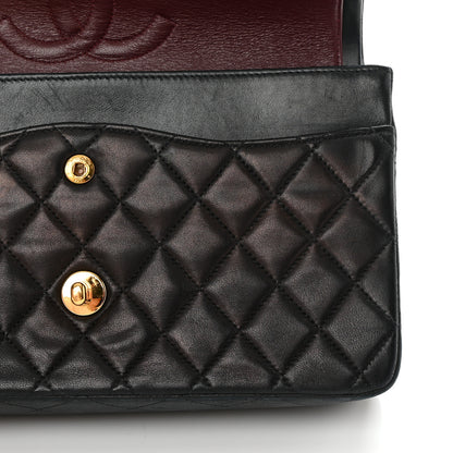 Chanel Lambskin Quilted Medium Double Flap Black 19 of 22