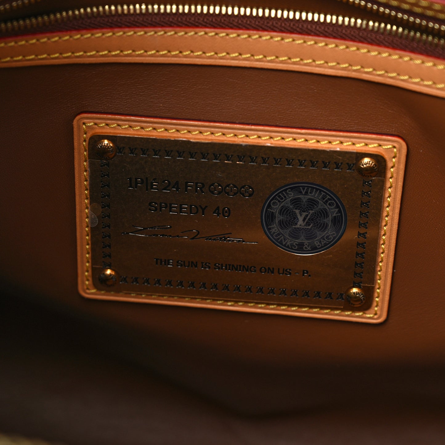 Calfskin Monogram Speedy P9 Bandouliere 40