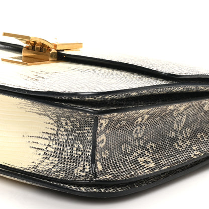 Celine Lizard Medium Classic Box Flap Bag Natural 9 of 9