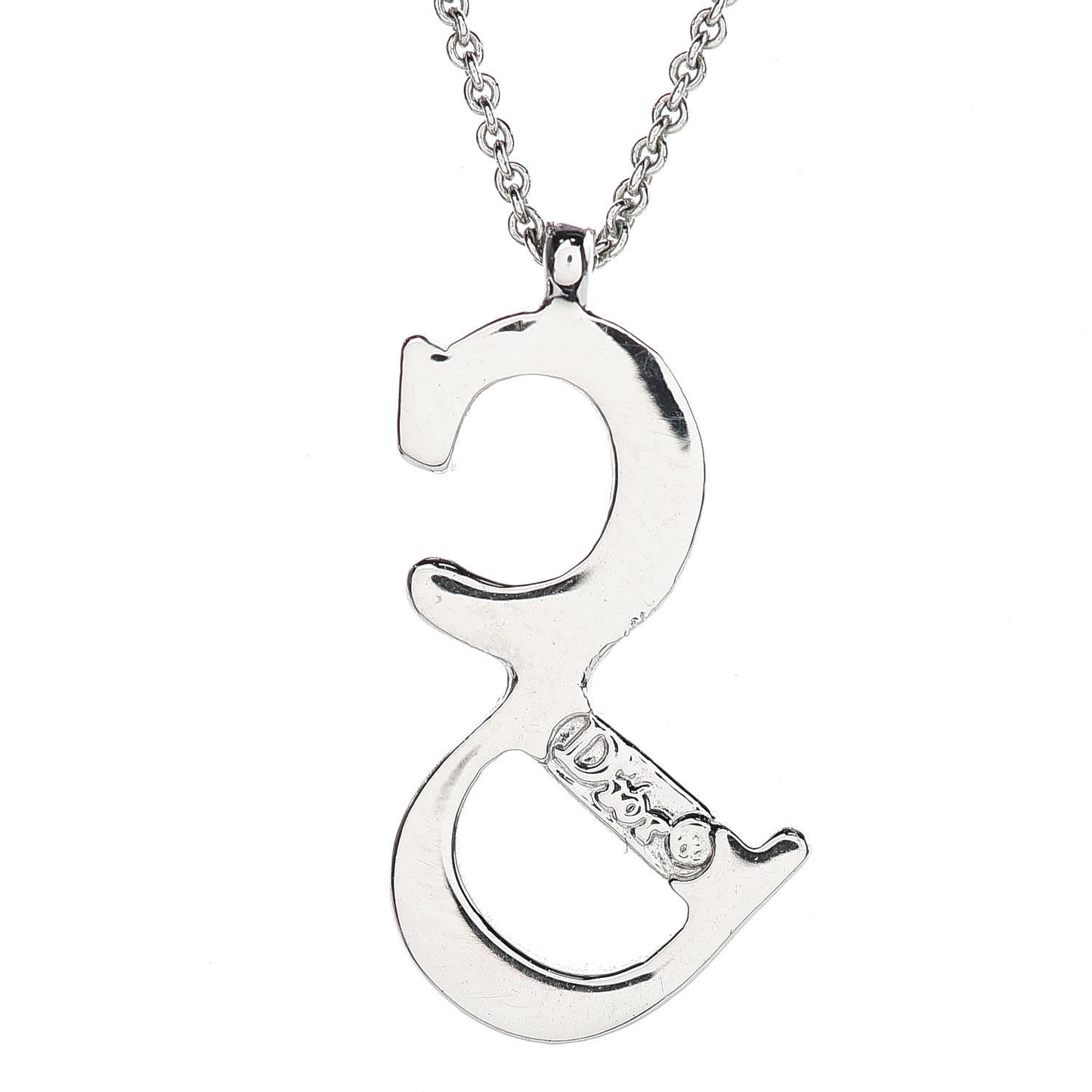 Metal CD Necklace Silver
