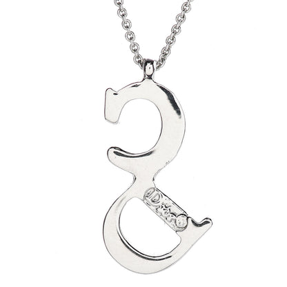 Christian Dior Metal CD Necklace Silver 5 of 6
