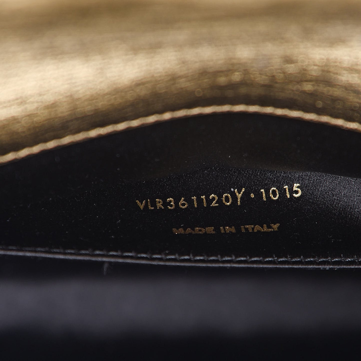 Metallic Calfskin Monogram Large Belle De Jour Clutch Gold