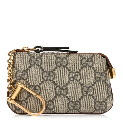 Gucci GG Supreme Monogram Key Case Brown 1 of 8