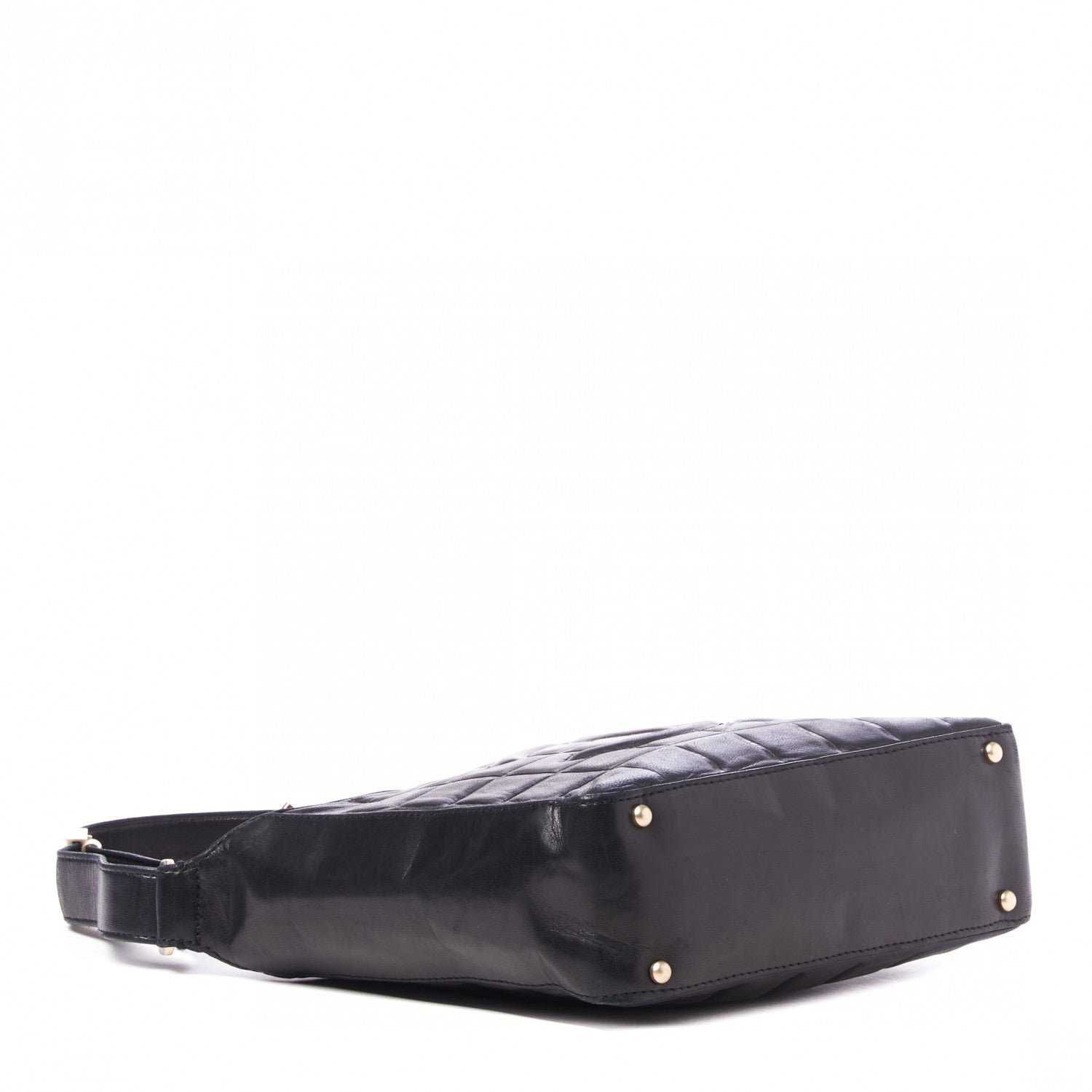 Gucci Calfskin Bamboo Trapuntata Queen Margaret Top Handle Bag Mystic White Black 8 of 19