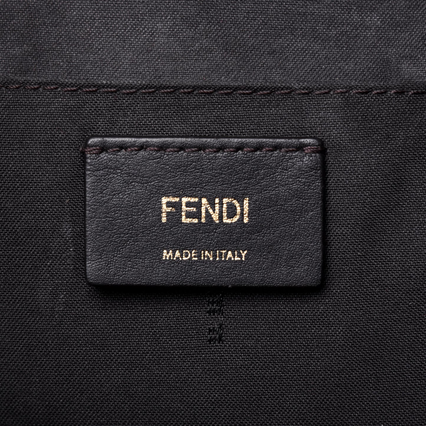 Vitello Cruise Bi-Color FF 1974 Embossed F is Fendi Drawstring Backpack Black Fragola Maya