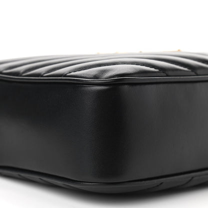 Saint Laurent Calfskin Matelasse Monogram Lou Camera Bag Black 9 of 11