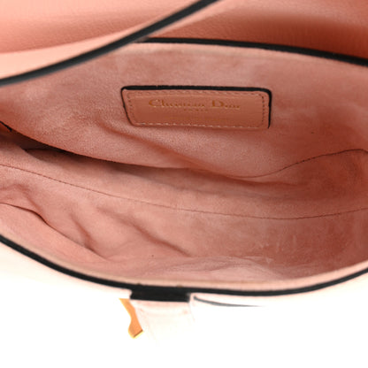 Christian Dior Grained Calfskin Mini Saddle Bag Pink 5 of 10