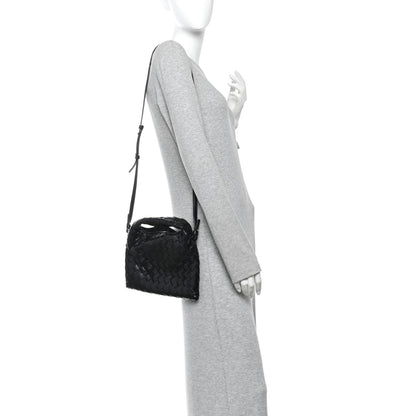 Bottega Veneta Calfskin Intrecciato Mini Hop Black 2 of 11