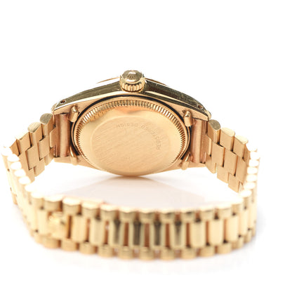 Rolex 18K Yellow Gold 26mm Oyster Perpetual Datejust President Watch Champagne 69178 4 of 5