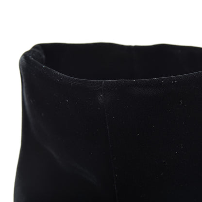 Saint Laurent Velvet Freja 105 Ankle Booties 35.5 Black 13 of 14