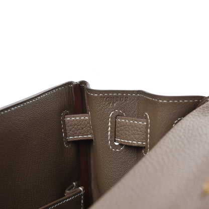Hermes Togo Kelly Retourne 28 Etoupe 7 of 10