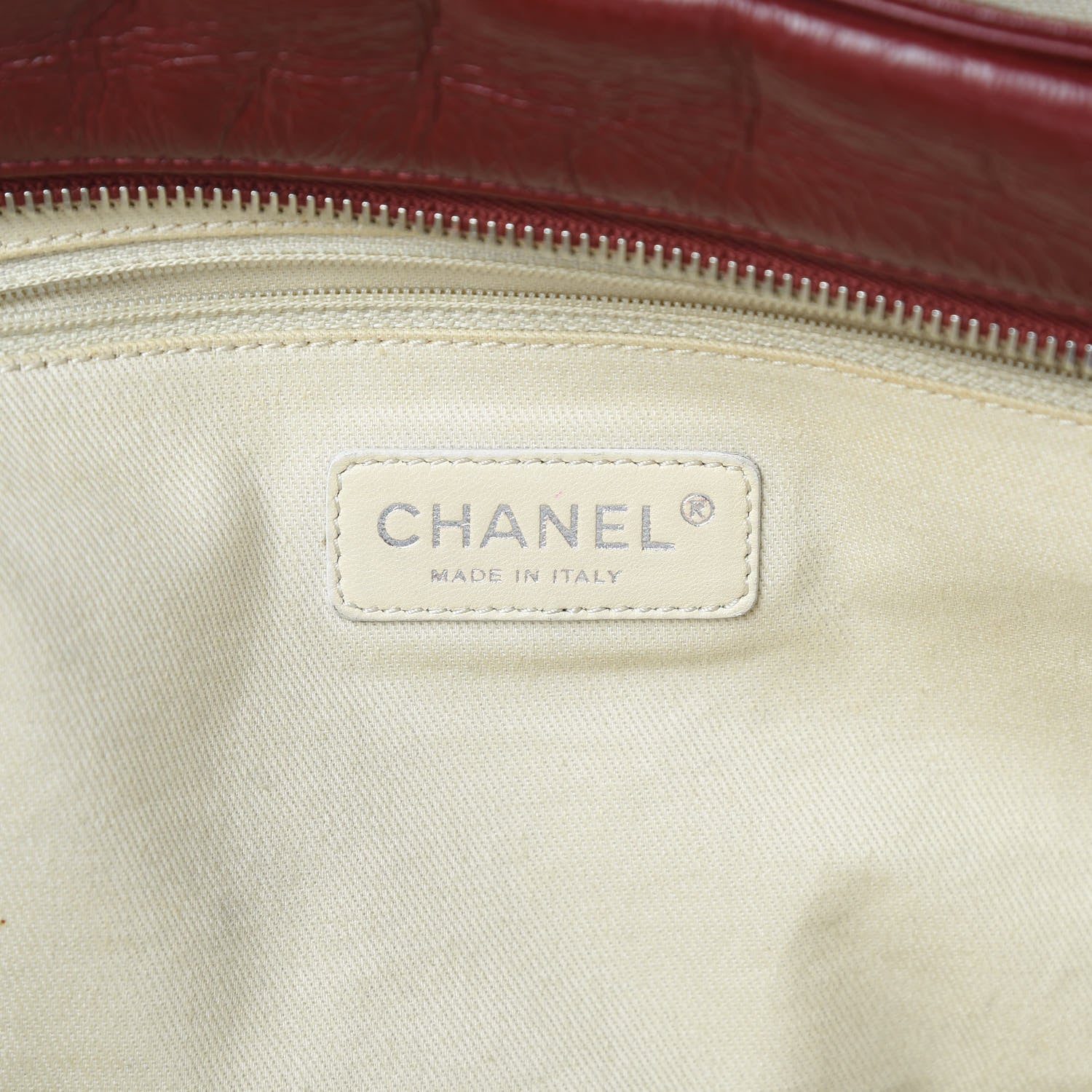 Chanel Glazed Goatskin Double Stitch Shoulder Bag Rouge 8 of 17