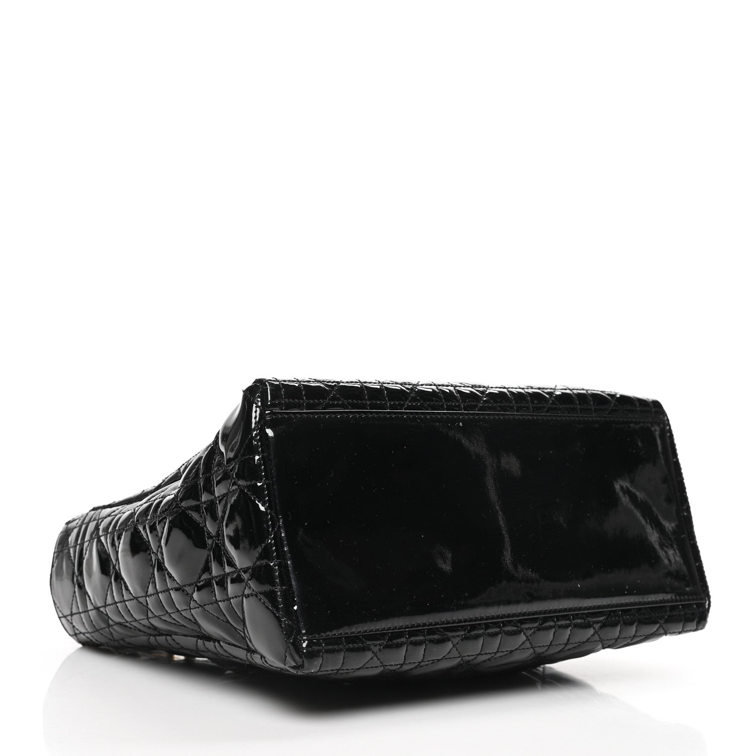 Christian Dior Patent Cannage Medium Lady Dior Black 4 of 7