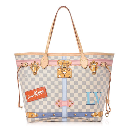 Louis Vuitton Damier Azur Summer Trunks Neo Neverfull MM 3 of 9