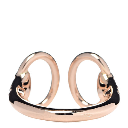 Hermes 18K Rose Gold Diamond Nausicaa Ring 52 6 4 of 8