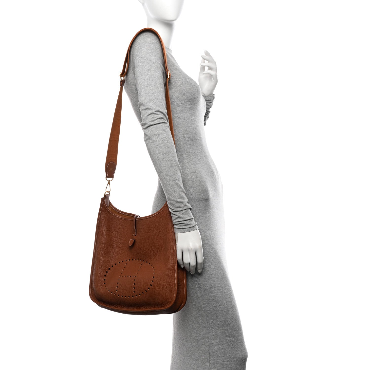 Hermes Taurillon Clemence Evelyne III Gold 2 of 12