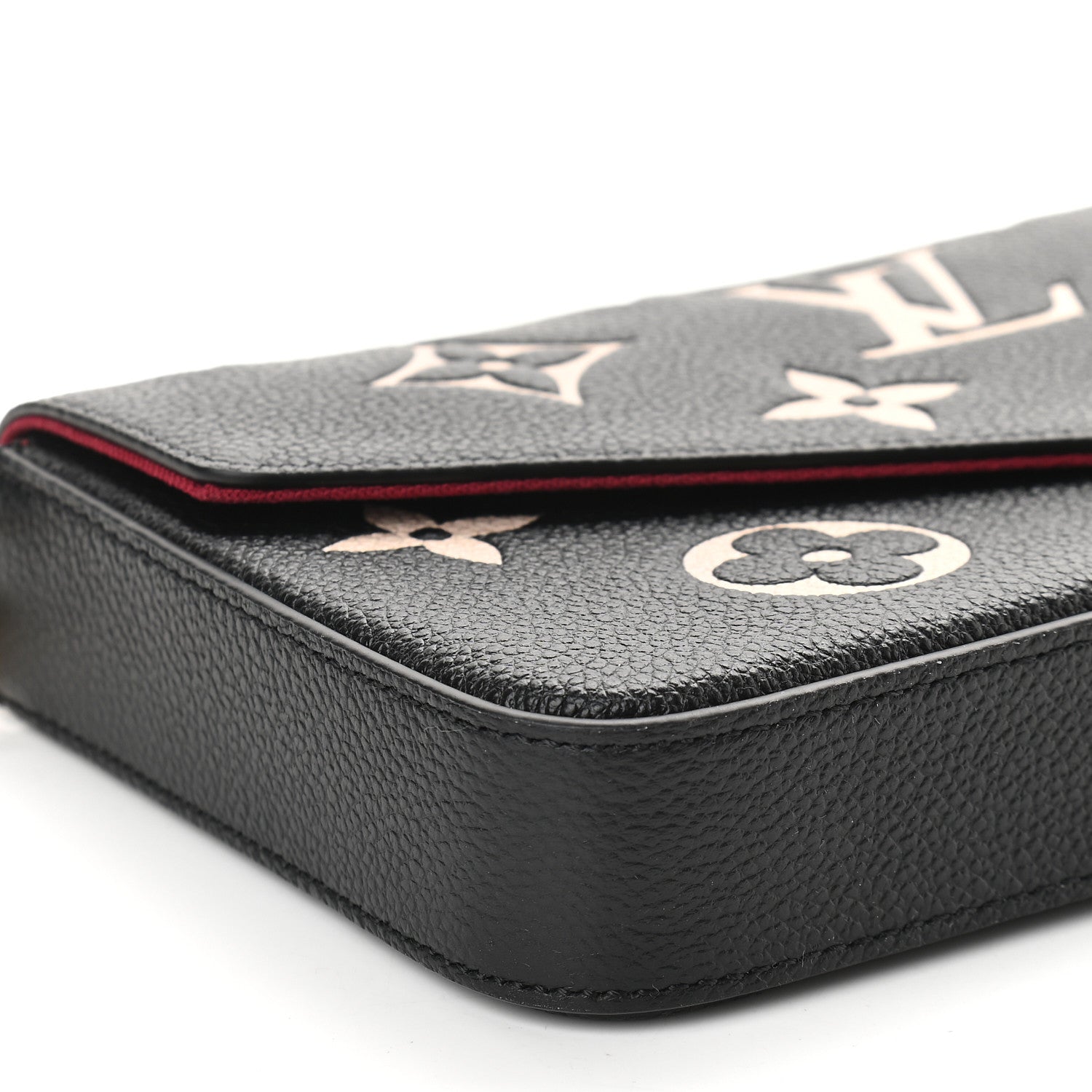 Louis Vuitton Empreinte Monogram Giant Felicie Pochette Black Beige 8 of 9