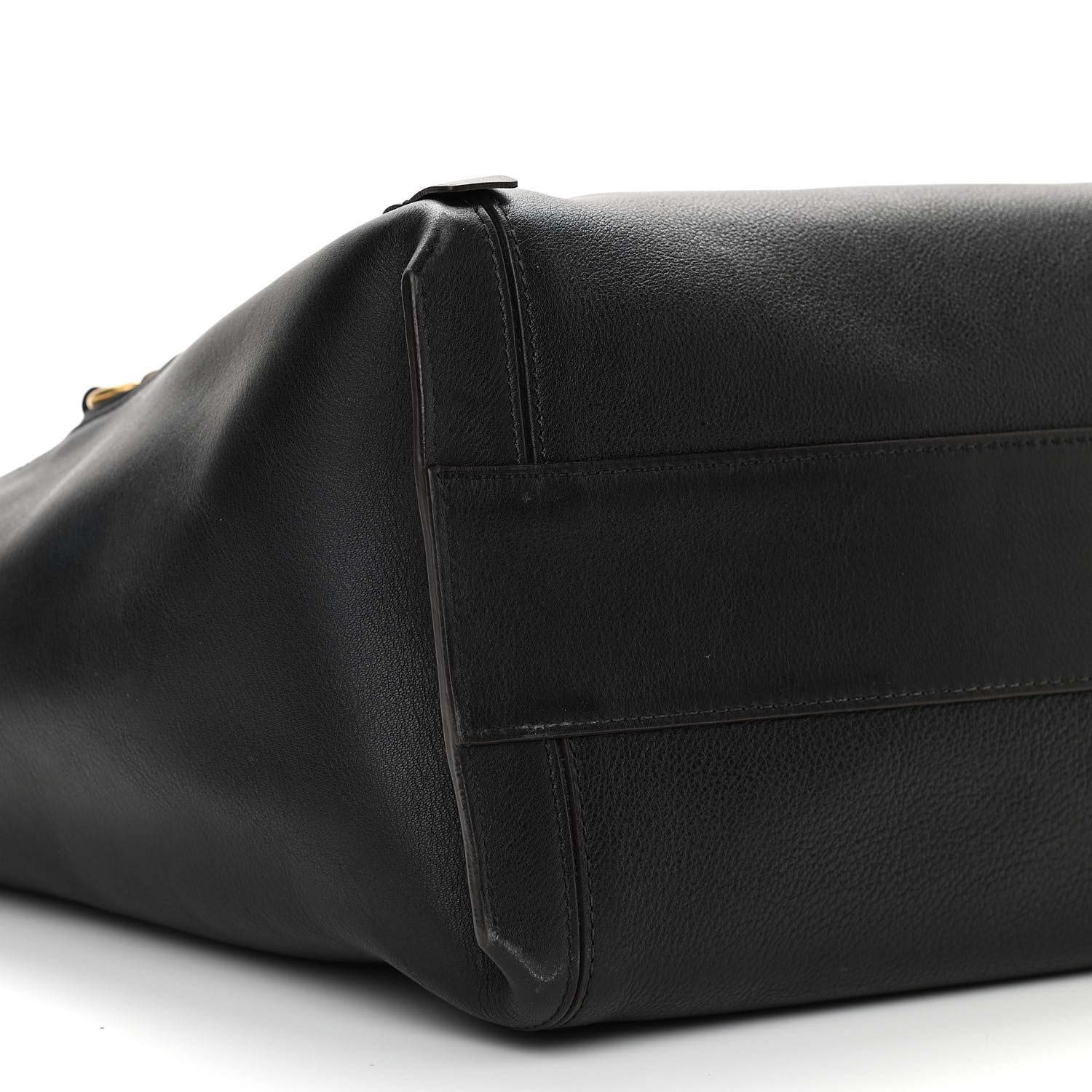 Chloe Smooth Calfskin Medium Milo Shopping Tote Black 10 of 11