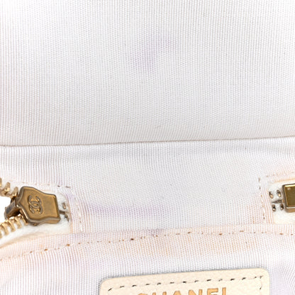Chanel Caviar Quilted Mini Top Handle Vanity With Chain White 10 of 12