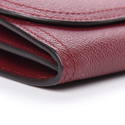 Burberry Grainy Calfskin Henley Wallet On Chain Burgundy 8 of 9