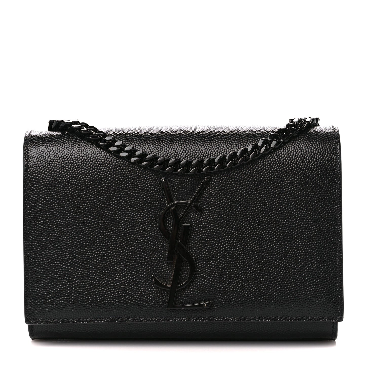 Grain De Poudre Small Monogram Monochrome Kate Satchel Black