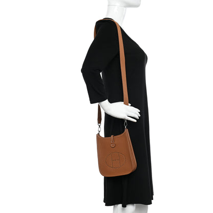 Hermes Taurillon Clemence Evelyne TPM Gold 2 of 11