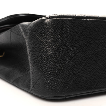 Chanel Caviar Quilted Jumbo Double Flap Black 9 of 10