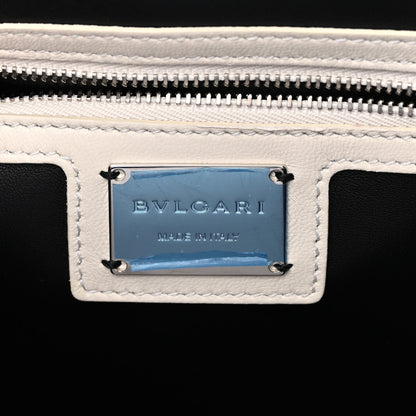 Bulgari Calfskin Quilted Serpenti Forever Backpack White 6 of 11