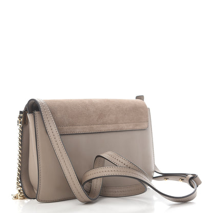 Chloe Suede Calfskin Small Faye Shoulder Bag Motty Grey 2 of 8