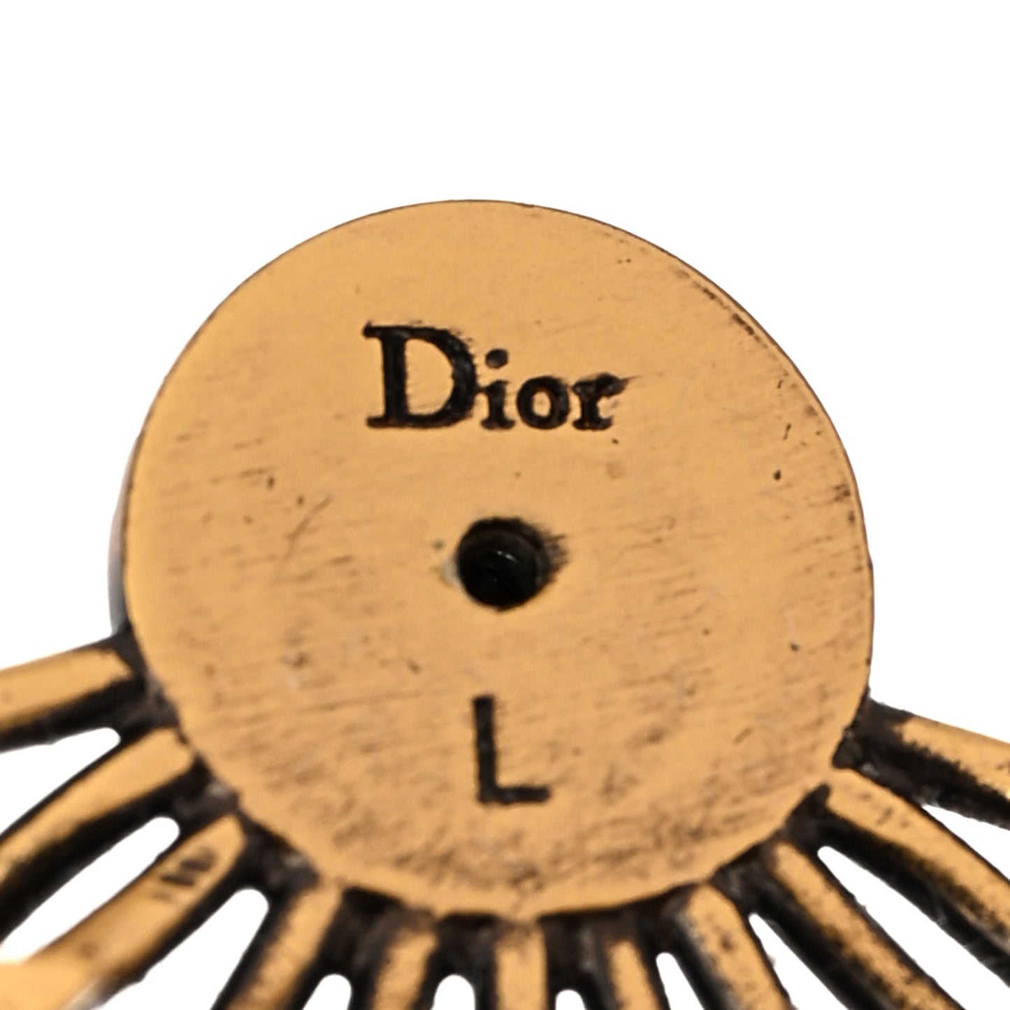 Crystal Pearl Star Earrings Aged Gold