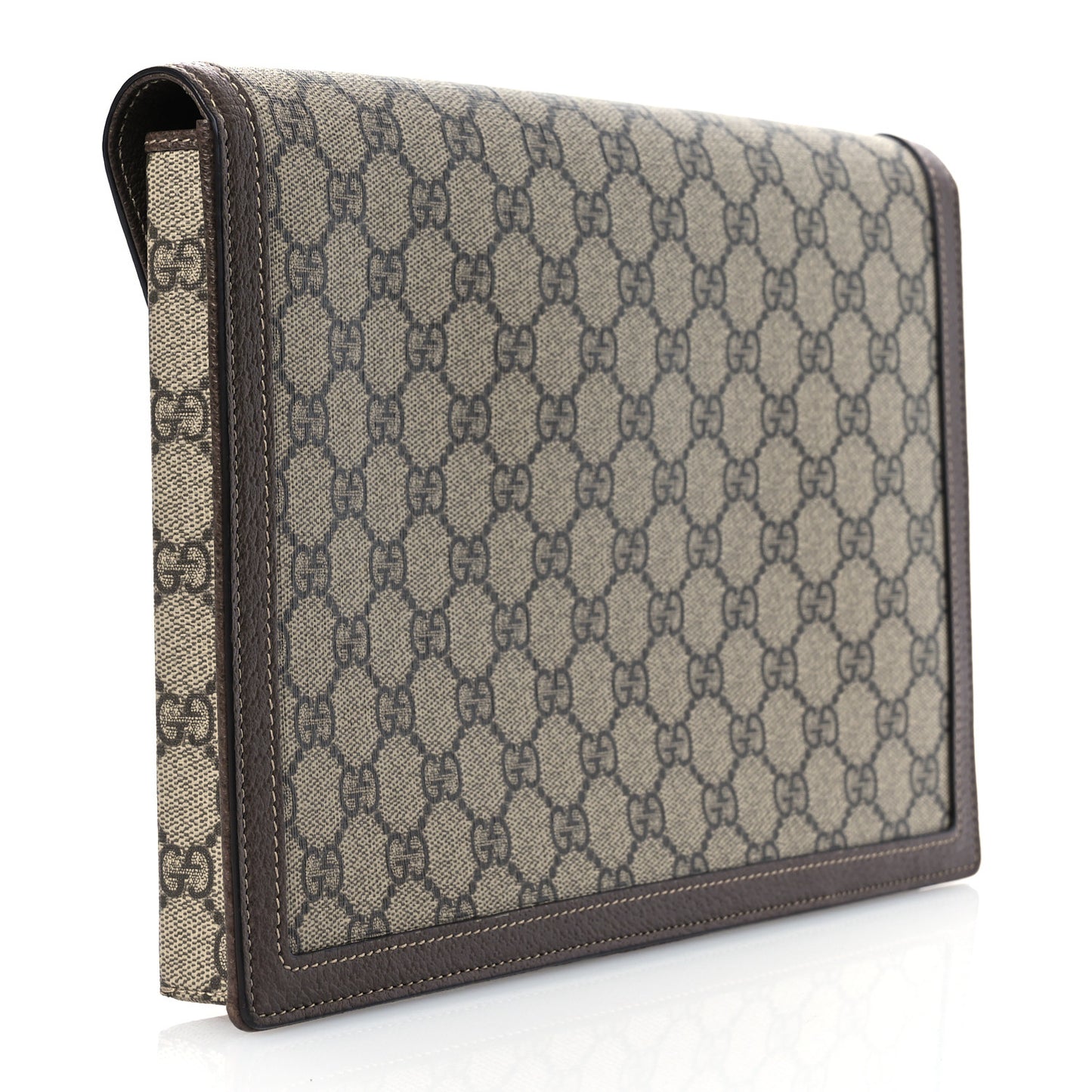 GG Supreme Monogram Web Ophidia Clutch Beige New Acero