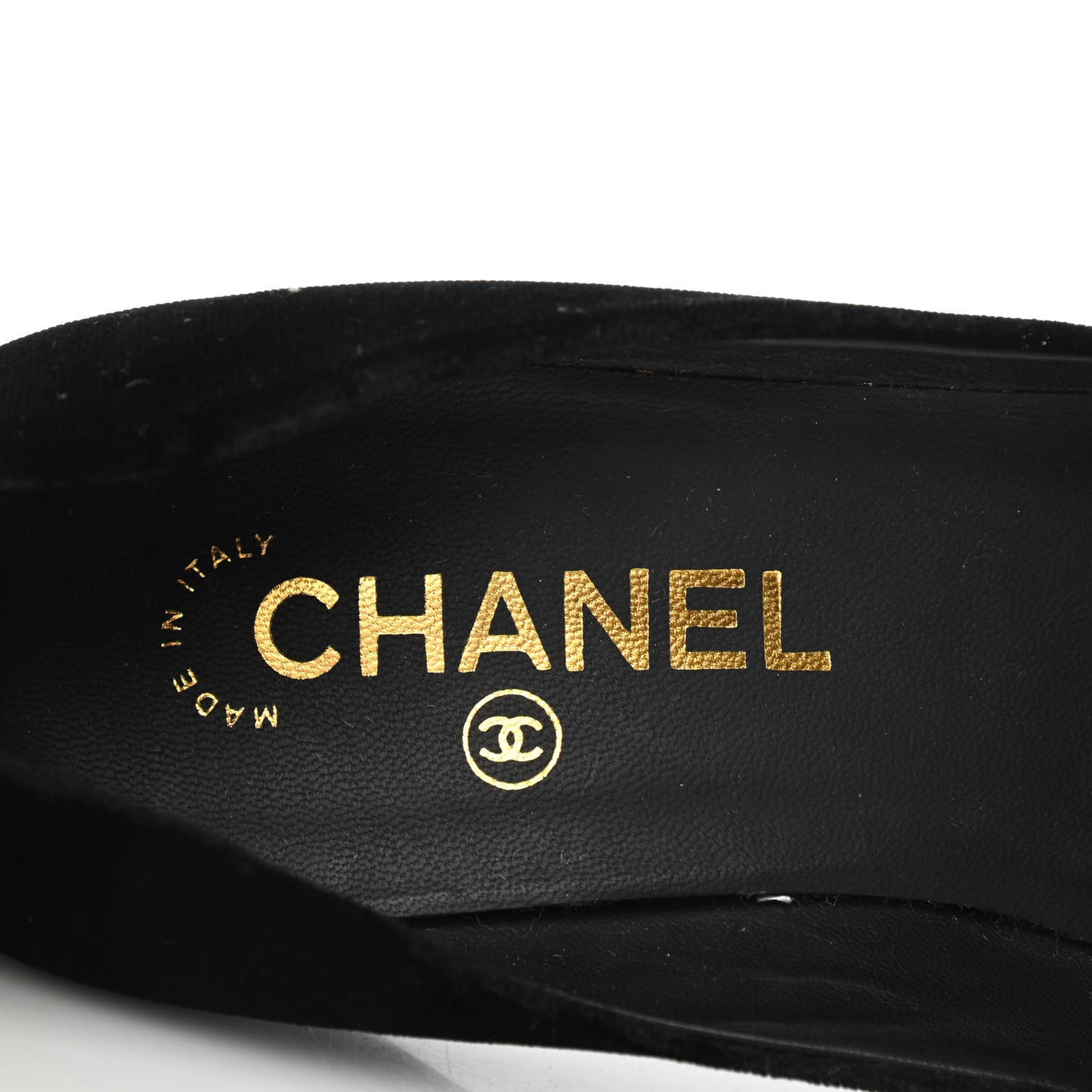 Velvet Camellia Pumps 37.5 Black