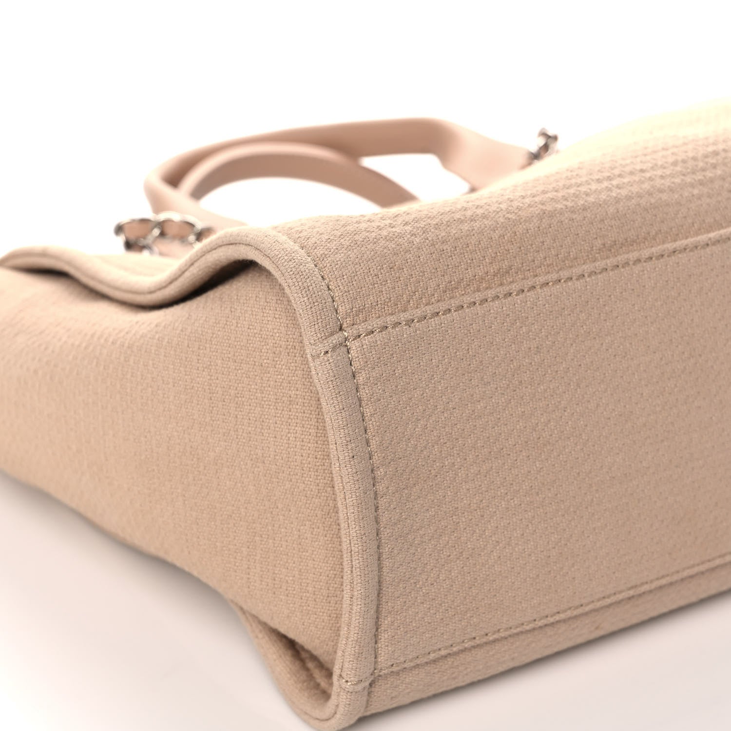 Chanel Mixed Fibers Small Deauville Tote Beige 13 of 15
