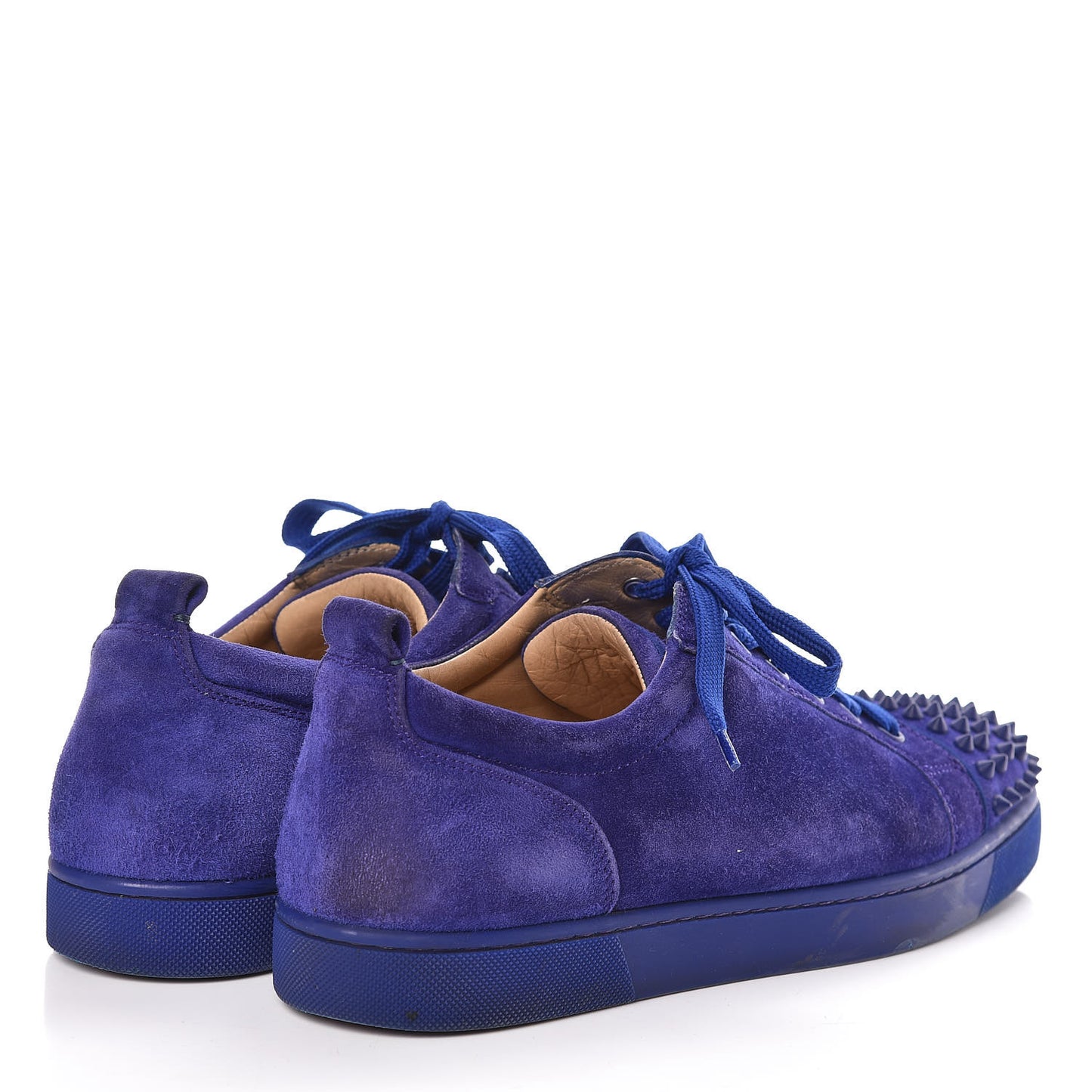 Suede Louis Junior Spikes Flat Sneakers 43 Blue