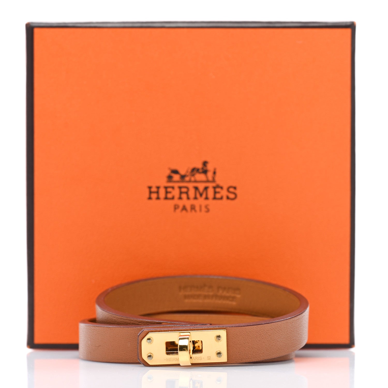 Hermes Swift Mini Kelly Double Tour Bracelet T2 Gold 5 of 5
