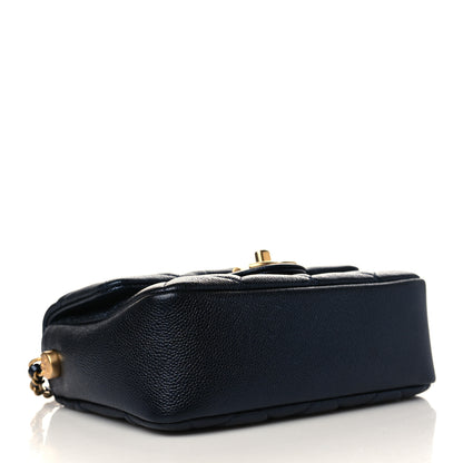 Chanel Iridescent Caviar Quilted Mini My Perfect Flap Dark Blue 4 of 8