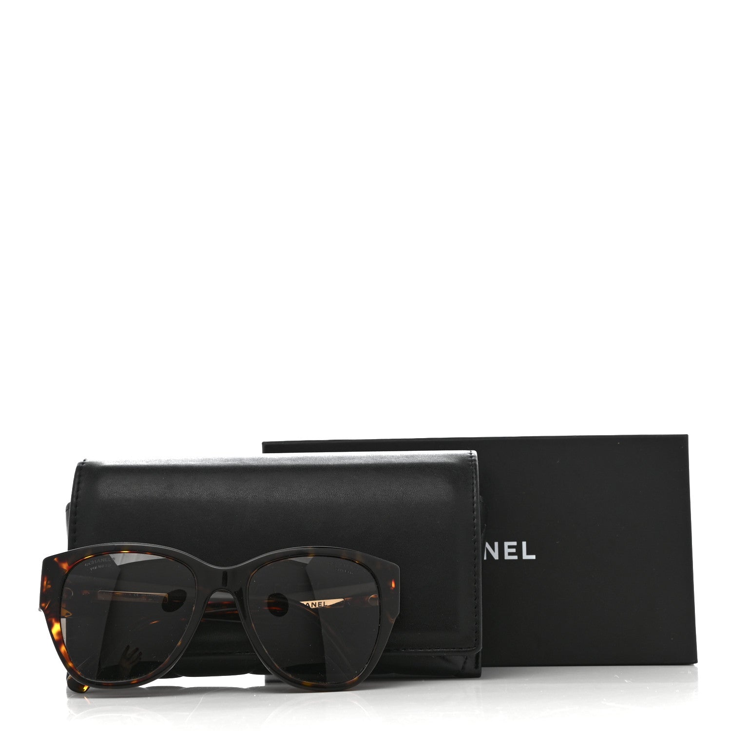 Chanel Acetate Polarized Butterfly CC Sunglasses 5412 Tortoise 8 of 8