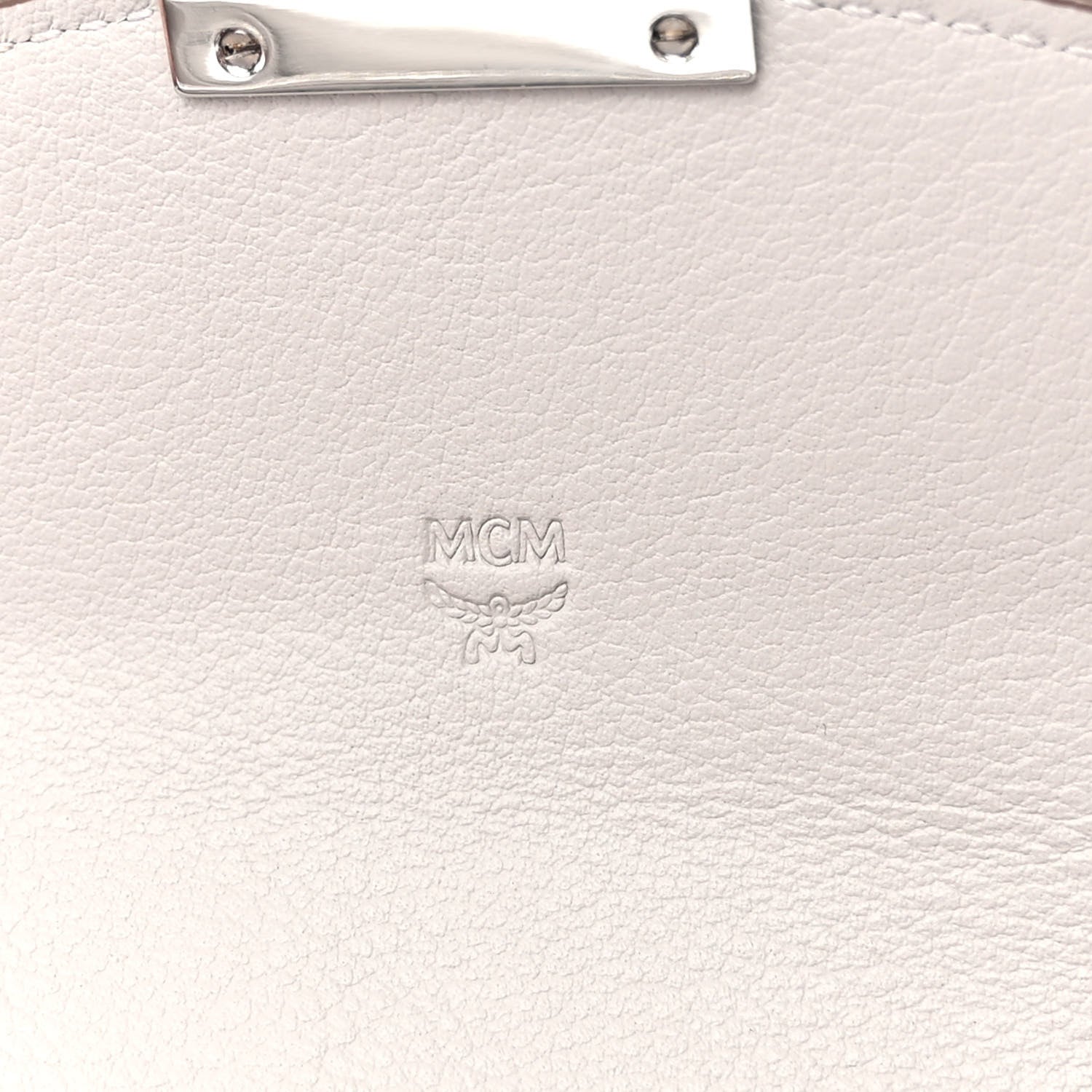 MCM Calfskin Ottomar Large Patricia Wallet On Chain Grey 6 of 10