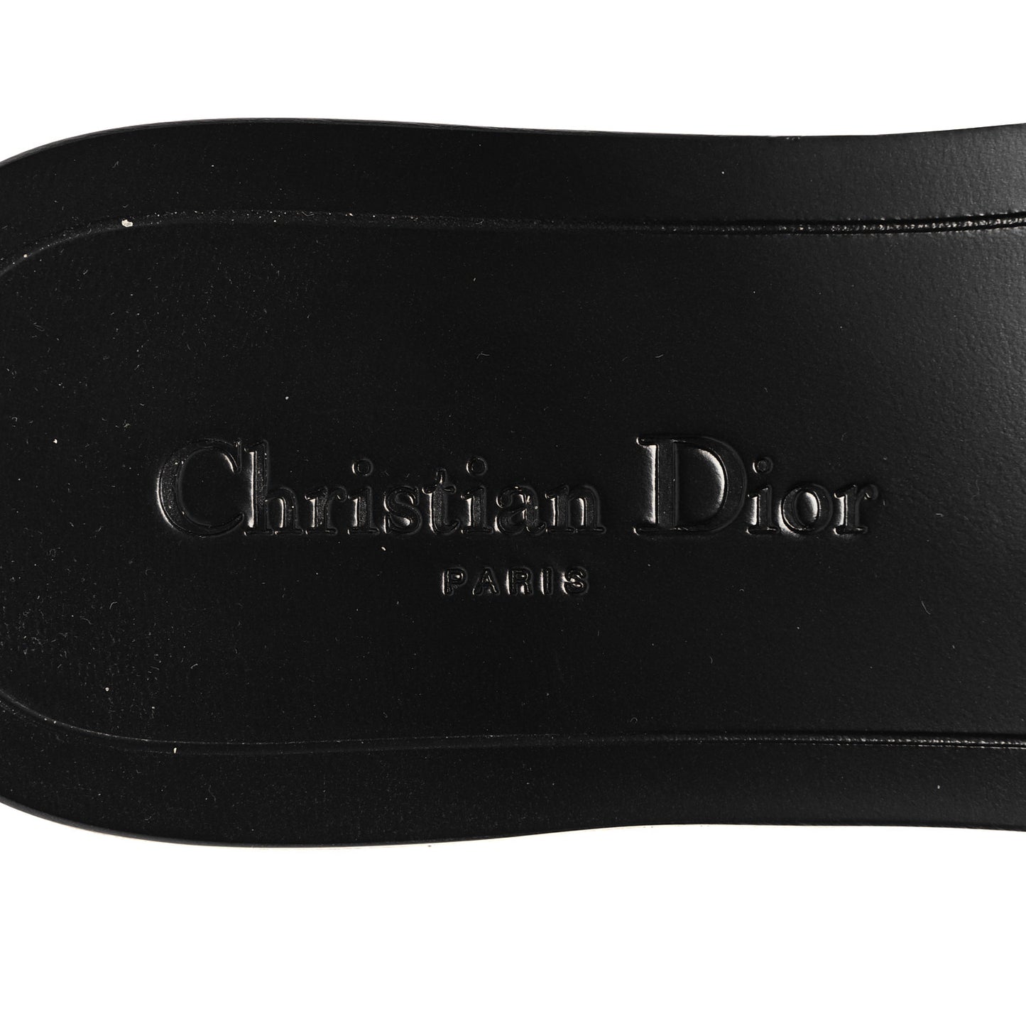 Calfskin Dio(r)evolution 10mm Slide Sandals 40 Black