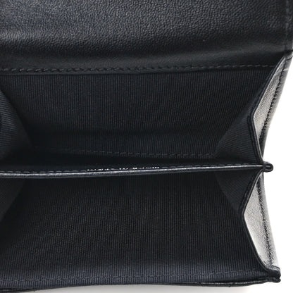 Chanel Lambskin Quilted Flap Baguette Crystal Card Holder Wallet Black 5 of 7