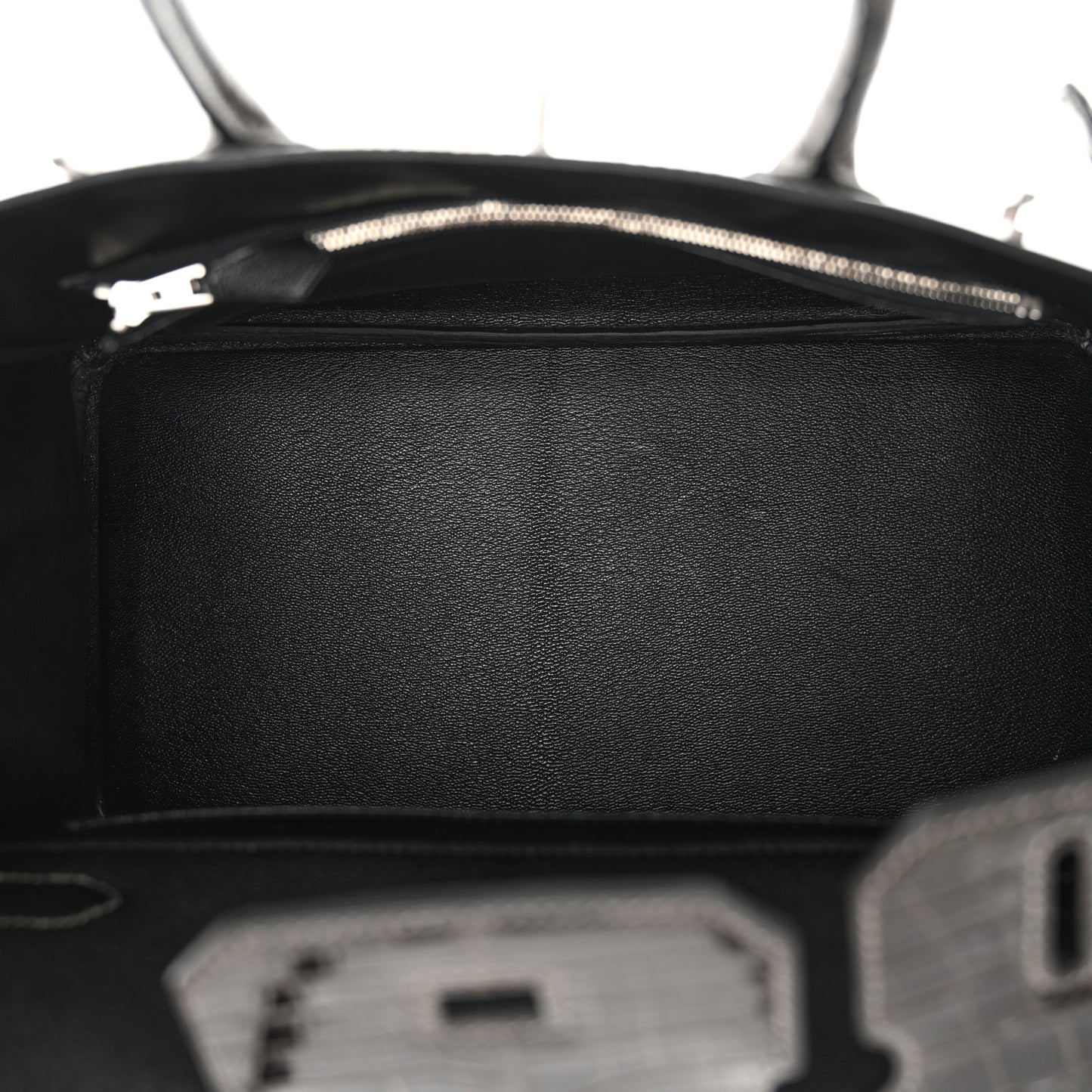 Shiny Niloticus Crocodile Horseshoe Birkin 30 Graphite