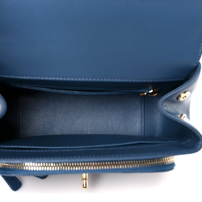 Chanel Caviar Quilted Small Business Affinity Flap Blue 5 of 12