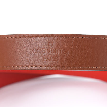 Louis Vuitton Calfskin Tuileries Shoulder Strap Caramel Rouge 4 of 4